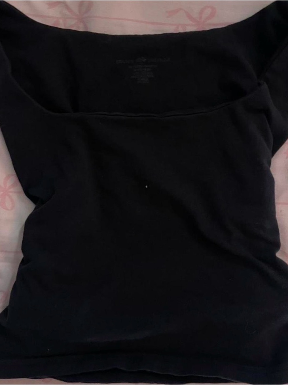 Brandy Melville Black Square-Neck Tank